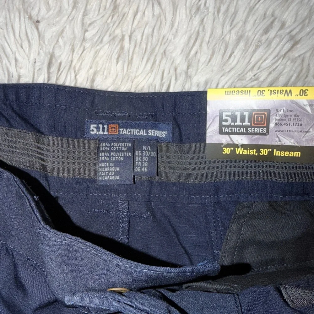 5.11 Tactical Navy Blue Tactical Pants with Utility Waistband